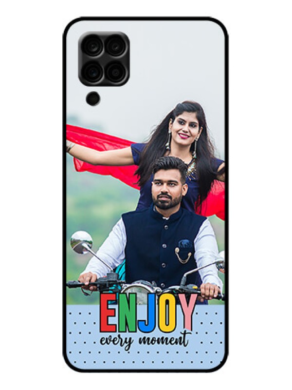 Custom Galaxy A12 Custom Metal Phone Case - Enjoy Every Moment Design