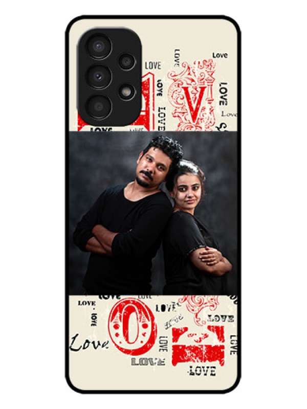 Custom Galaxy A13 Custom Metal Phone CaseTrendy Love Design Case