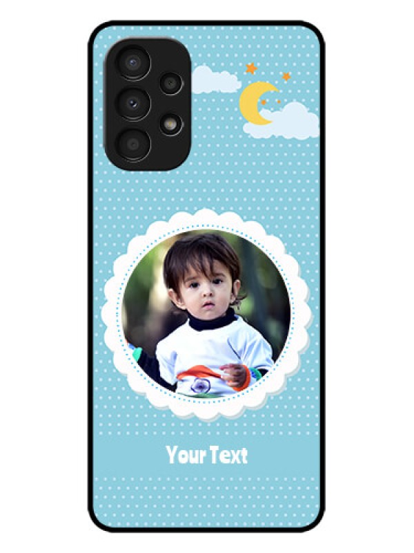 Custom Galaxy A13 Custom Metal Phone CaseViolet Pattern Design