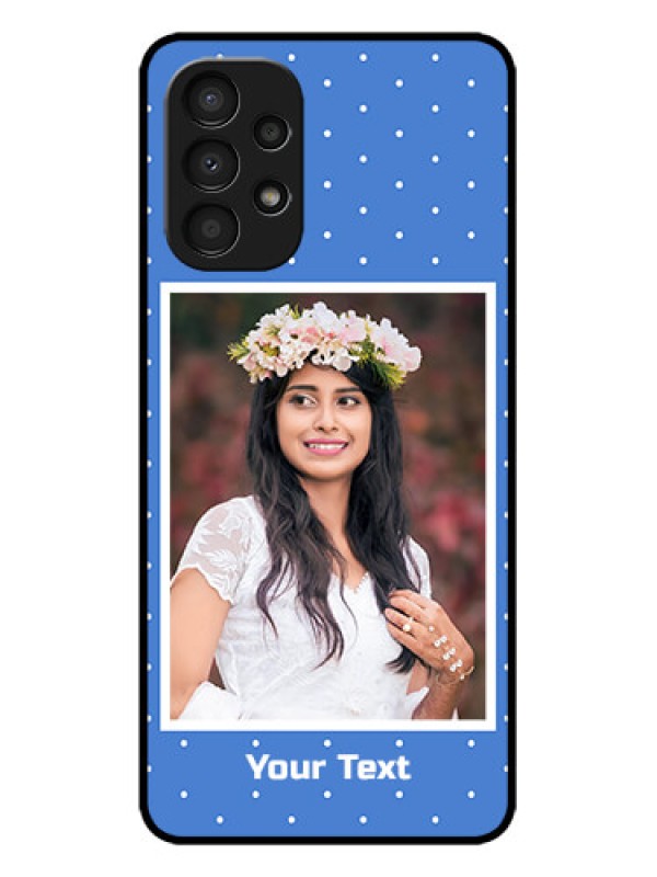 Custom Galaxy A13 Custom Metal Phone CasePolka Dots Design