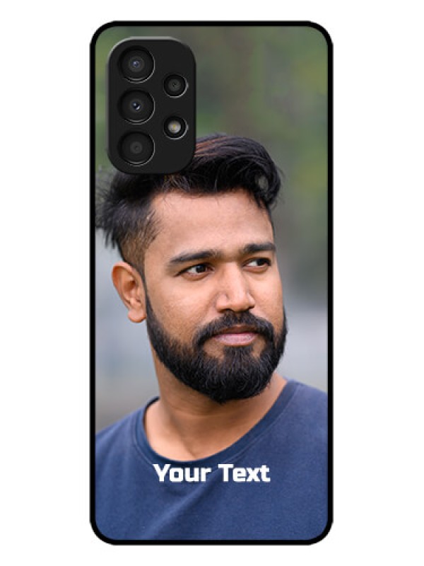 Custom Galaxy A13 Custom Metal Phone CasePhoto With Text Design