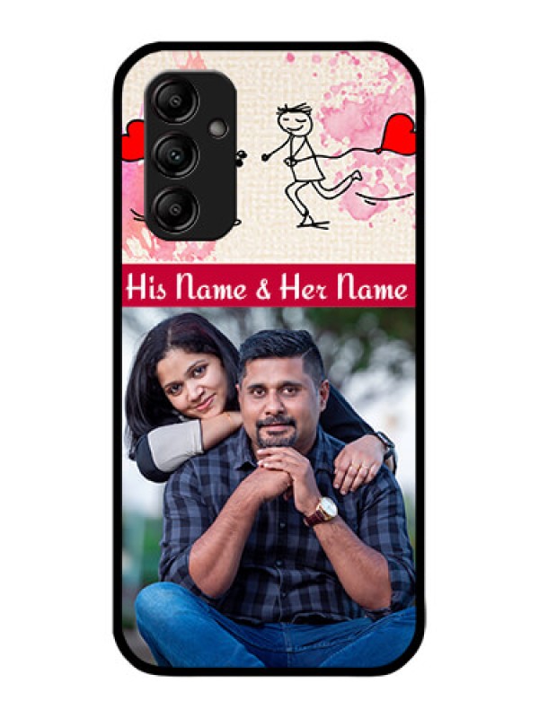 Custom Galaxy A14 4G Custom Metal Phone CaseYou And Me Case Design