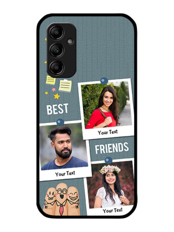 Custom Galaxy A14 4G Custom Metal Phone CaseSticky Frames And Friendship Design