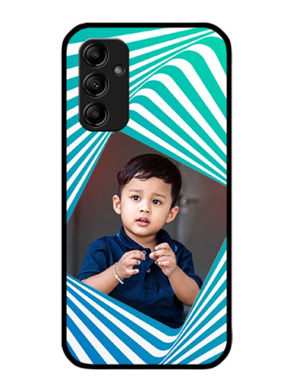 Custom Galaxy A14 4G Custom Metal Phone CaseAbstract Spiral Design