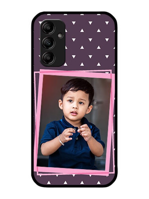 Custom Galaxy A14 4G Custom Metal Phone CaseTriangle Pattern Dotted Design