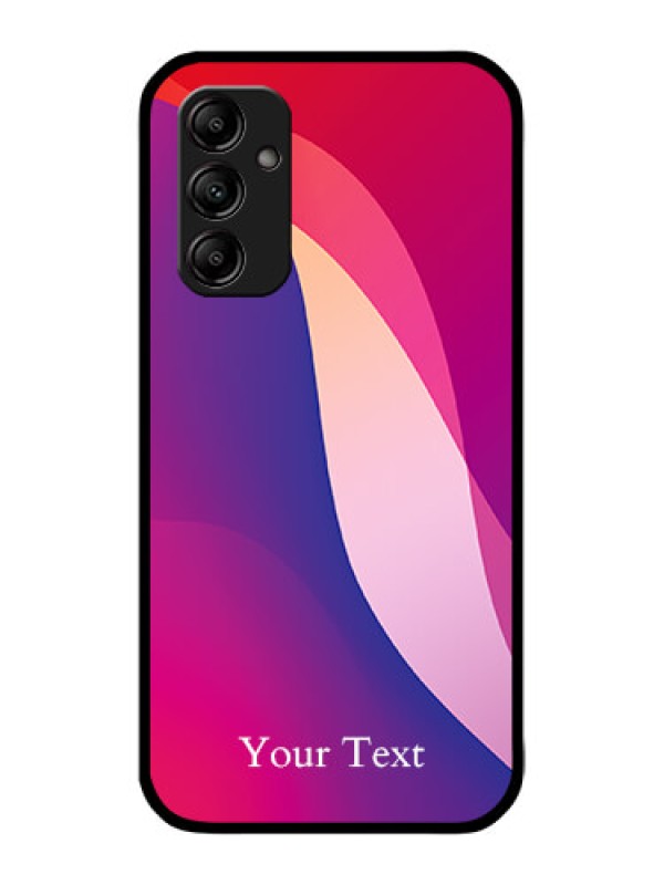 Custom Galaxy A14 4G Custom Metal Phone CaseDigital Abstract Overlap Design