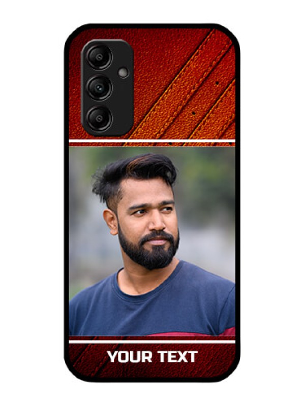 Custom Galaxy A14 5G Custom Metal Phone CaseLeather Phone Case Design