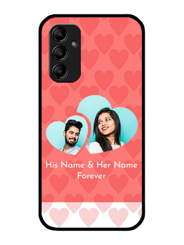 Custom Galaxy A14 5G Custom Metal Phone CaseCouple Pic Upload Design