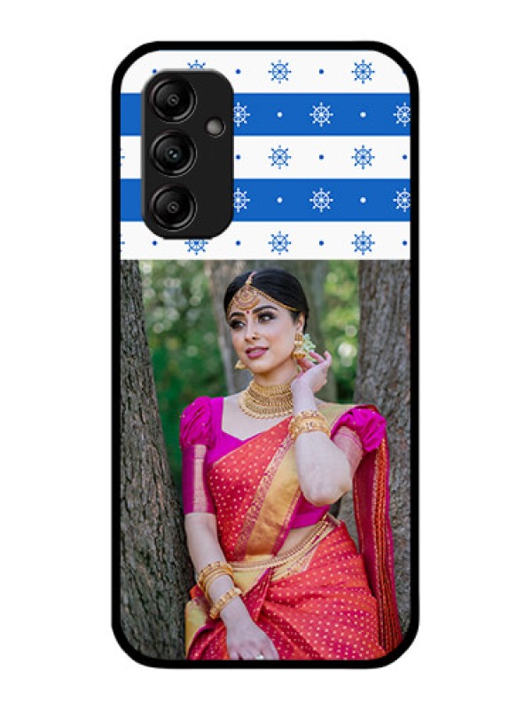 Custom Galaxy A14 5G Custom Metal Phone CaseSnow Pattern Design