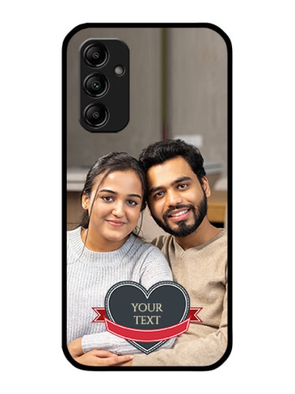 Custom Galaxy A14 5G Custom Metal Phone CaseJust Married Couple Design