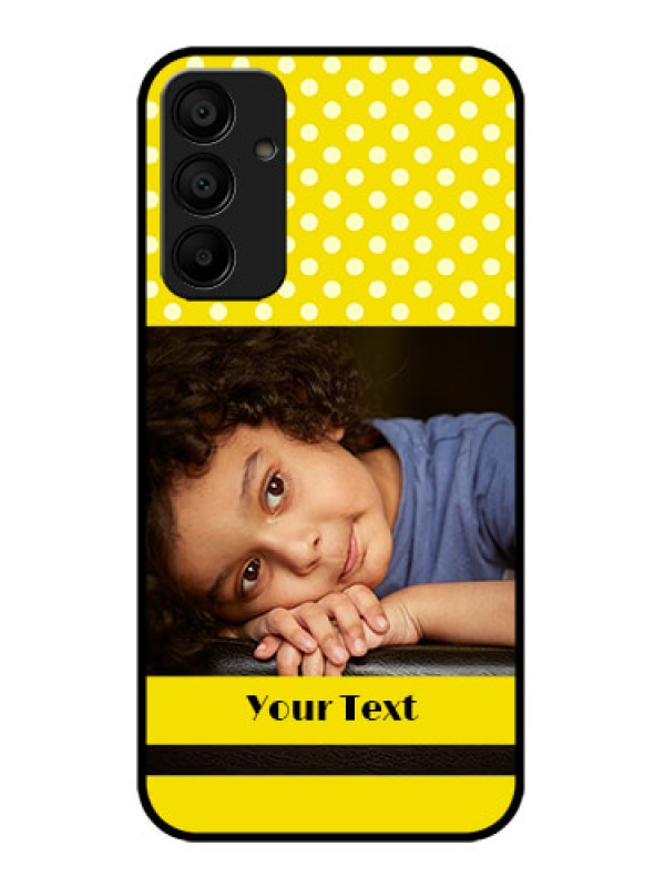 Custom Galaxy A15 5G Custom Metal Phone CaseBright Yellow Case Design
