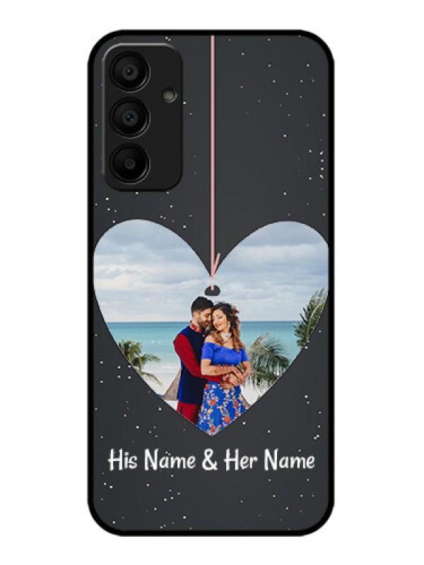 Custom Galaxy A15 5G Custom Metal Phone CaseHanging Heart Design