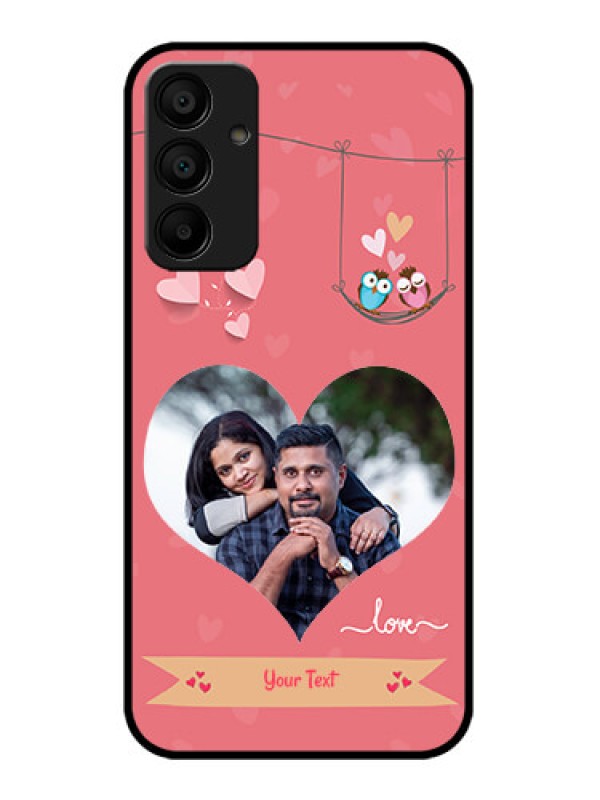 Custom Galaxy A15 5G Custom Metal Phone CasePeach Color Love Design