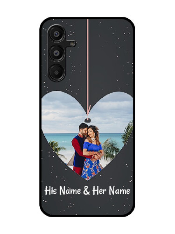 Custom Samsung Galaxy A16 5G Custom Metal Phone Case - Hanging Heart Design