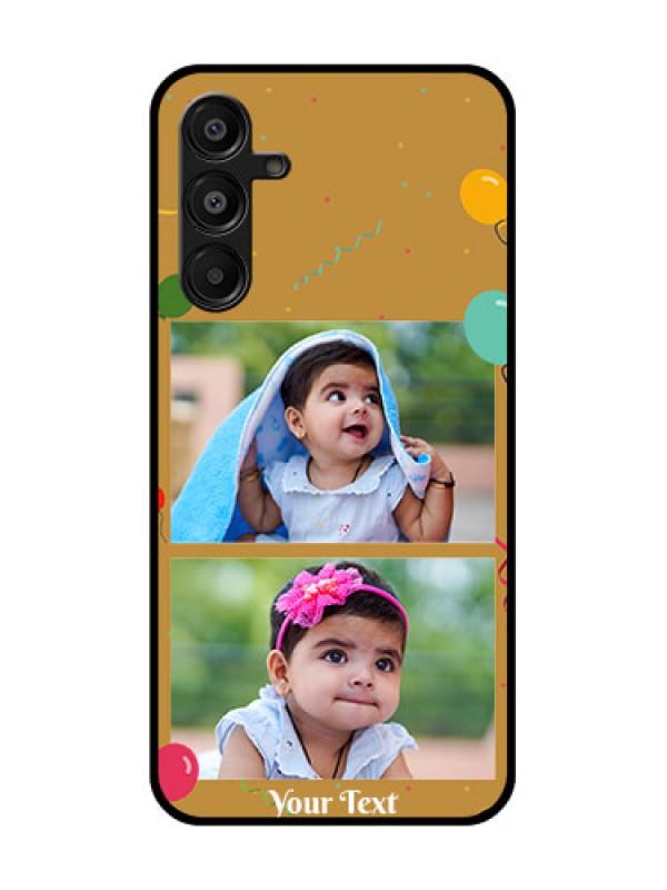 Custom Samsung Galaxy A16 5G Custom Metal Phone Case - Image Holder With Birthday Celebrations Design
