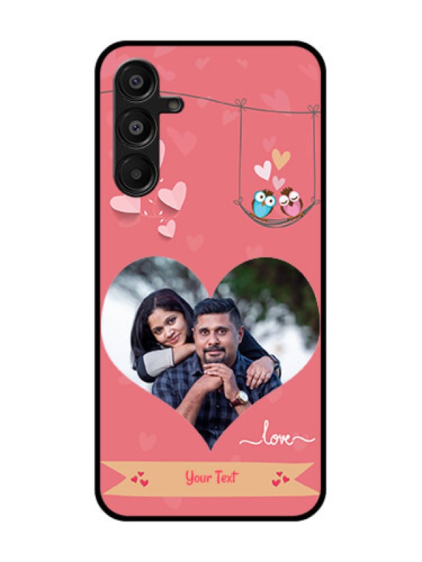 Custom Samsung Galaxy A16 5G Custom Metal Phone Case - Peach Color Love Design