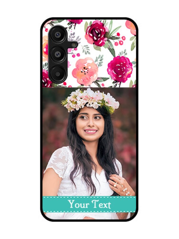 Custom Samsung Galaxy A16 5G Custom Metal Phone Case - Water Colors Floral Design