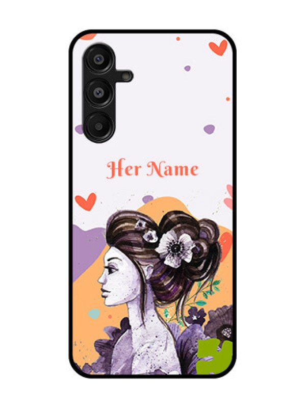 Custom Samsung Galaxy A16 5G Custom Metal Phone Case - Woman And Nature Design