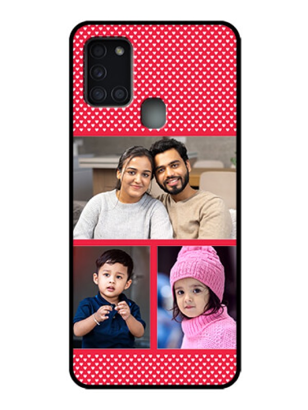 Custom Galaxy A21s Custom Metal Phone Case - Bulk Photo Upload Design