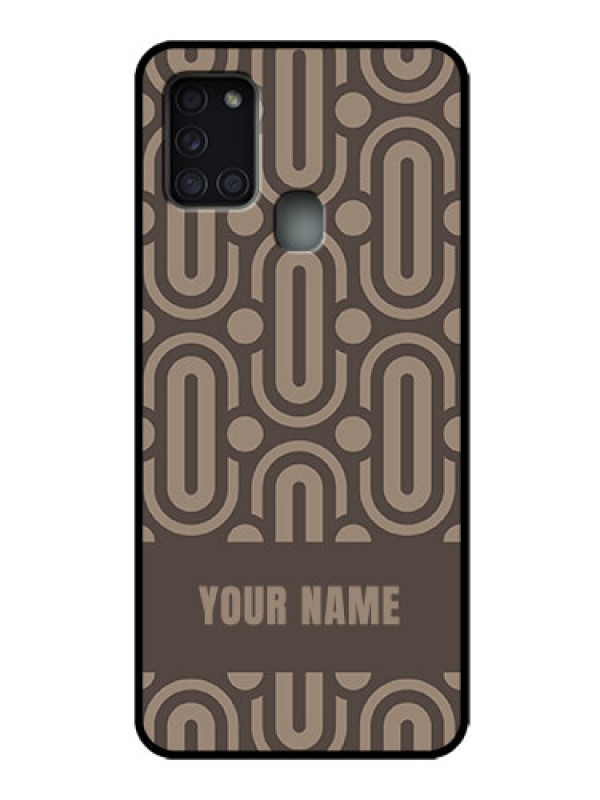 Custom Galaxy A21s Custom Metal Phone Case - Captivating Zero Pattern Design