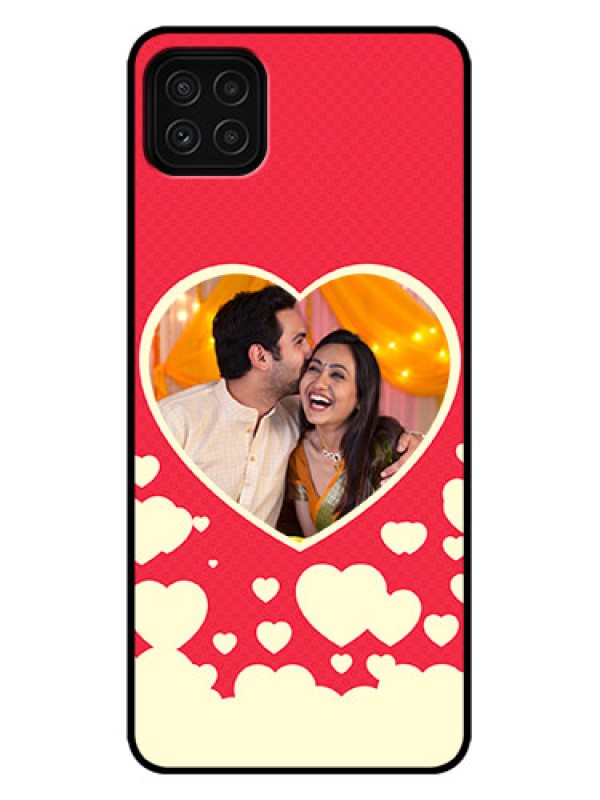 Custom Galaxy A22 5G Custom Metal Phone Case - Love Symbols Phone Cover Design