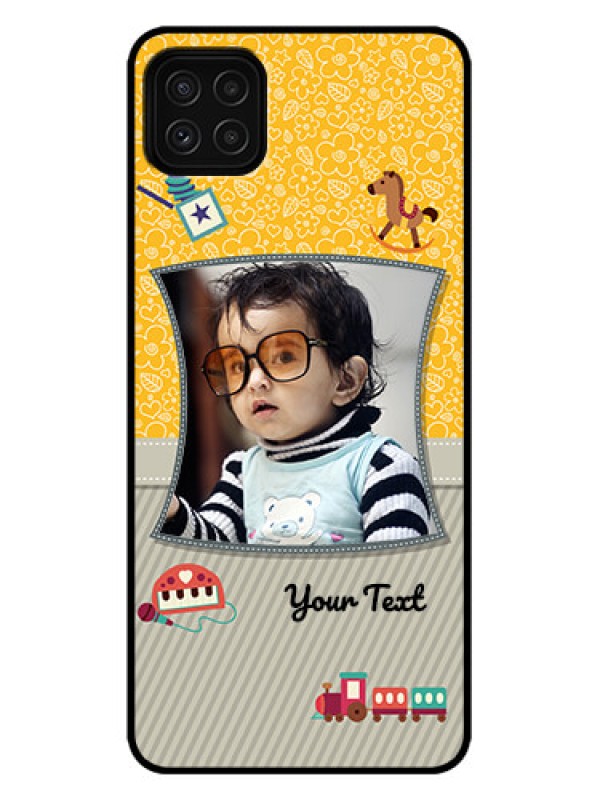 Custom Galaxy A22 5G Custom Metal Phone Case - Baby Picture Upload Design