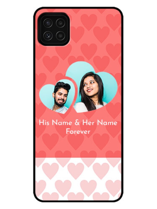 Custom Galaxy A22 5G Custom Metal Phone Case - Couple Pic Upload Design