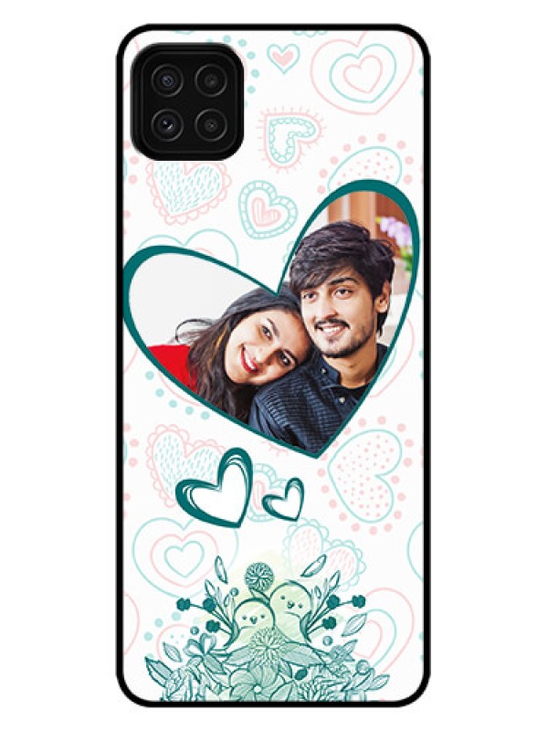 Custom Galaxy A22 5G Custom Metal Phone Case - Premium Couple Design