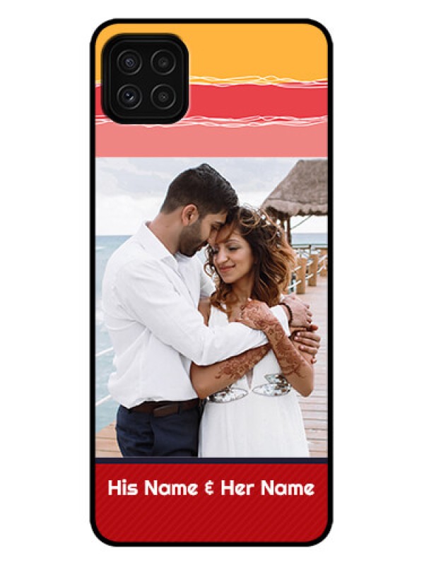 Custom Galaxy A22 5G Custom Metal Phone Case - Colorful Case Design