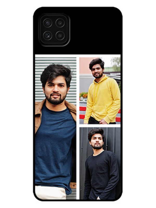 Custom Galaxy A22 5G Custom Metal Phone Case - Upload Multiple Picture Design