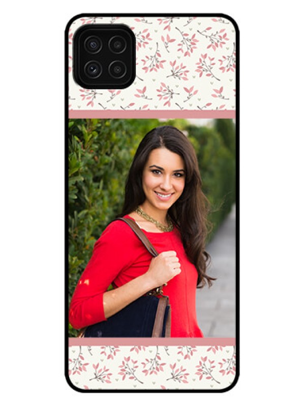 Custom Galaxy A22 5G Custom Metal Phone Case - Stunning Floral Design