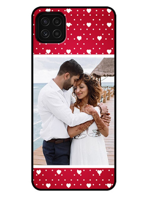 Custom Galaxy A22 5G Custom Metal Phone Case - Hearts Mobile Case Design