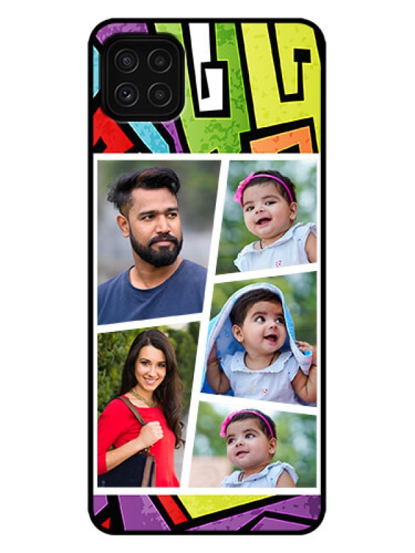 Custom Galaxy A22 5G Custom Metal Phone Case - Graffiti Pattern Design