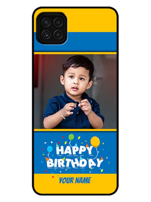 Custom Galaxy A22 5G Custom Metal Phone Case - Birthday Wishes Design