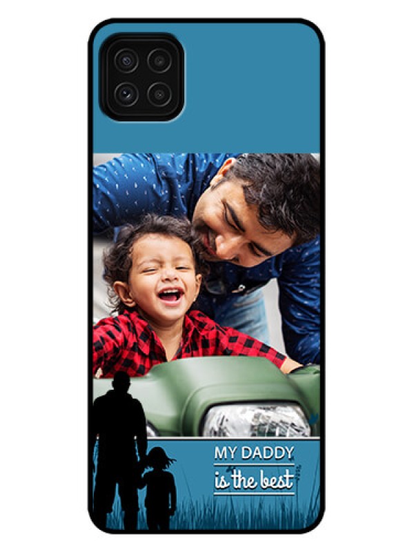 Custom Galaxy A22 5G Custom Metal Phone Case - Best Dad Design
