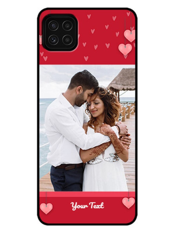 Custom Galaxy A22 5G Custom Metal Phone Case - Valentines Day Design