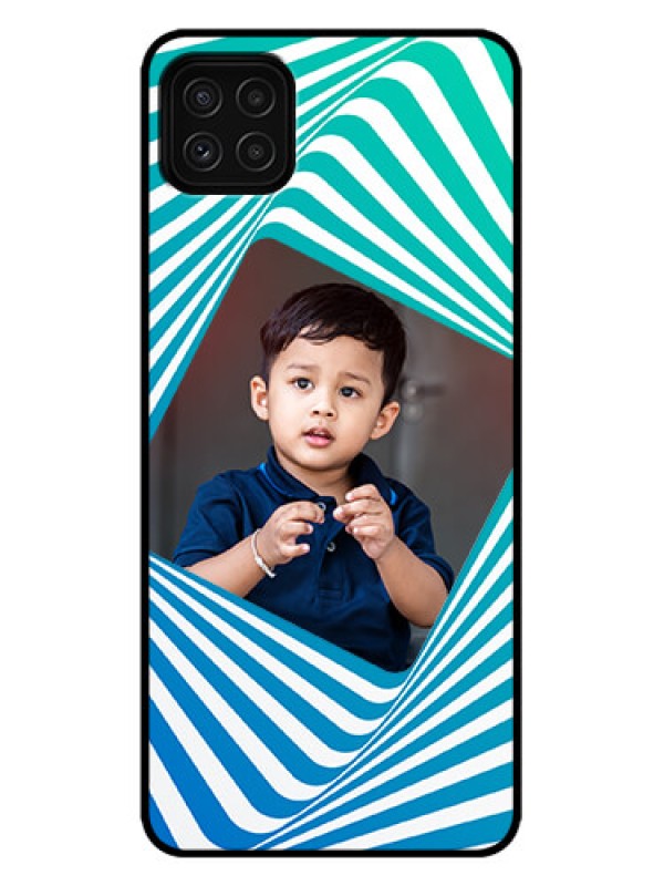 Custom Galaxy A22 5G Custom Metal Phone Case - Abstract Spiral Design