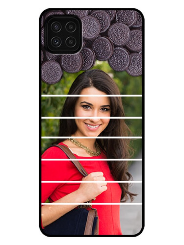 Custom Galaxy A22 5G Custom Metal Phone Case - With Oreo Biscuit Design