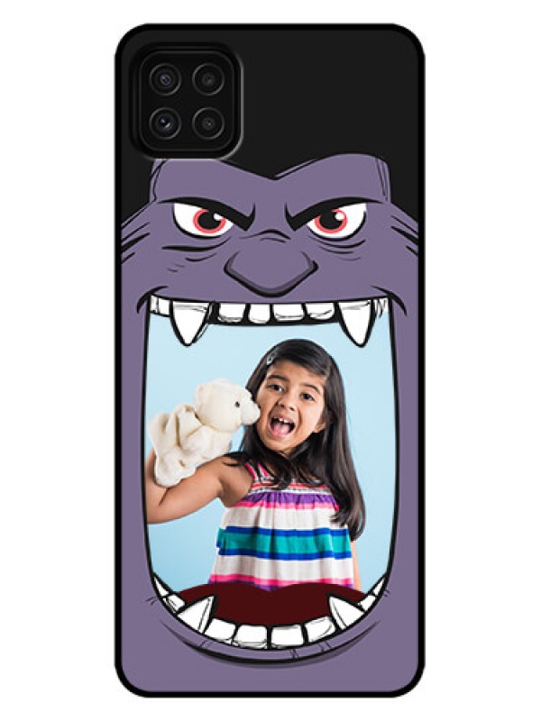 Custom Galaxy A22 5G Custom Metal Phone Case - Angry Monster Design