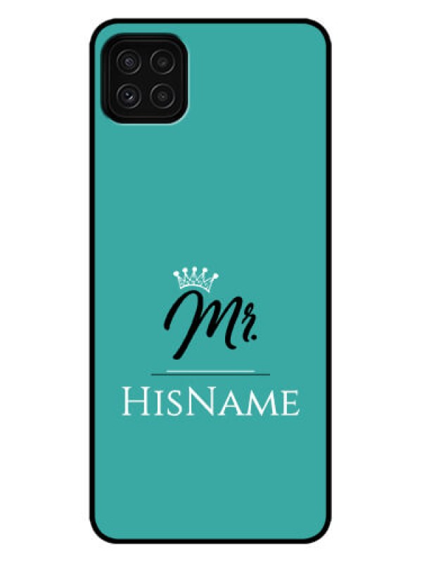 Custom Galaxy A22 5G Custom Metal Phone Case - Mr With Name Design