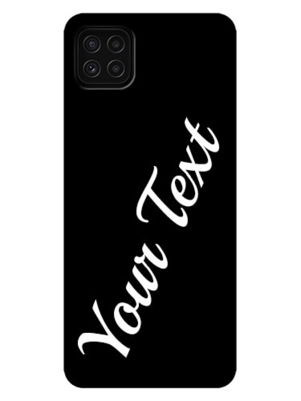Custom Galaxy A22 5G Custom Metal Phone Case - With Your Name Design