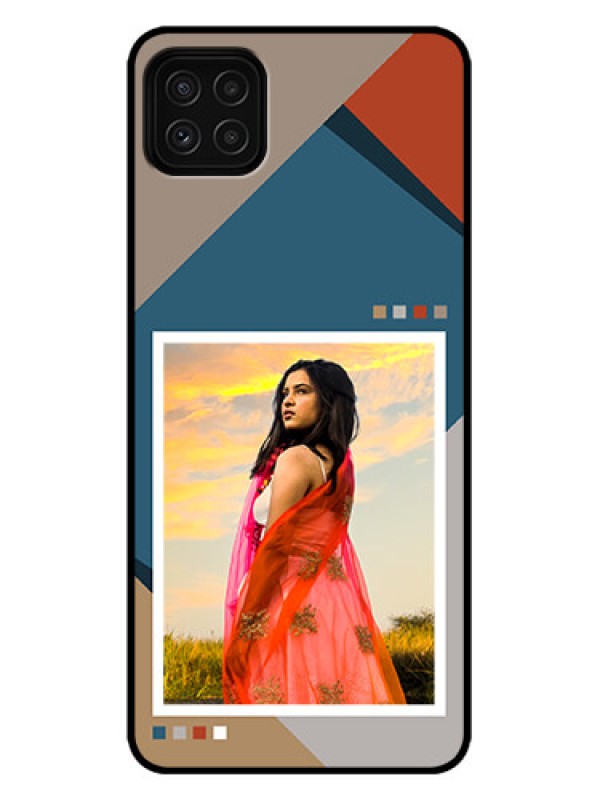 Custom Galaxy A22 5G Custom Metal Phone Case - Retro Color Pallet Design