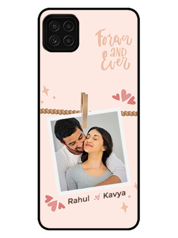 Custom Galaxy A22 5G Custom Metal Phone Case - Forever And Ever Love Design