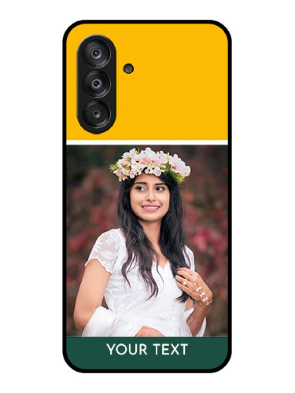 Custom Galaxy A26 5G Custom Metal Phone Case - Blue Bubbles Pattern Design