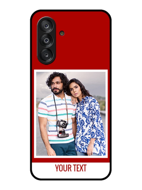 Custom Galaxy A26 5G Custom Metal Phone Case - Violet Colored Pattern Design