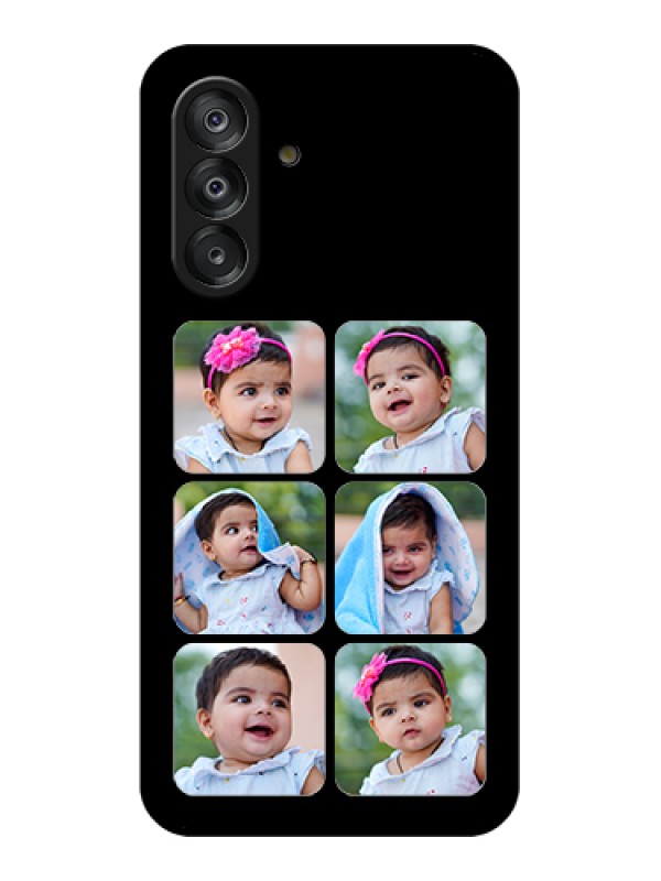 Custom Galaxy A26 5G Custom Metal Phone Case - Black And White Stripes Design