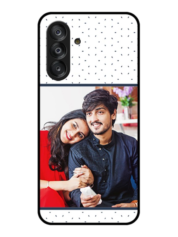 Custom Galaxy A26 5G Custom Metal Phone Case - Image Holder With Glitter Strip Design