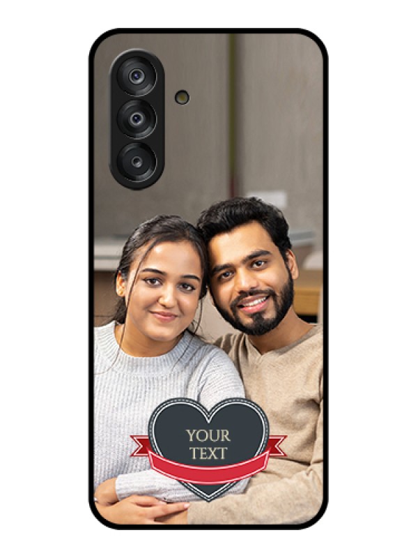 Custom Galaxy A26 5G Custom Metal Phone Case - Mom and Dad Pic Design