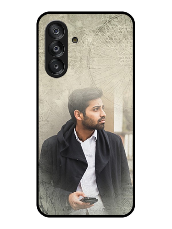 Custom Galaxy A26 5G Custom Metal Phone Case - Semi Visible Floral Design