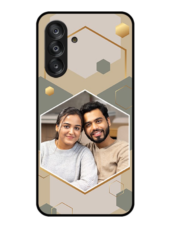 Custom Galaxy A26 5G Custom Metal Phone Case - Mandala Art With Custom Text Design